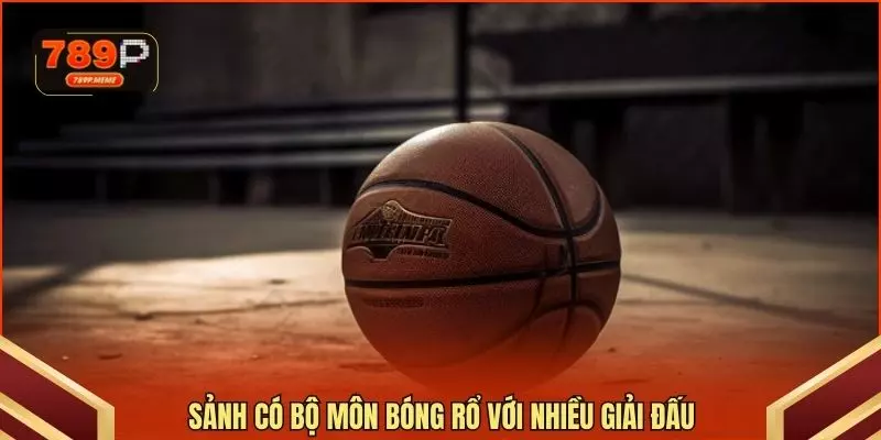 Sảnh có bộ môn bóng rổ với nhiều giải đấu